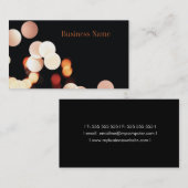 音楽媒体のエレガントでモダンな名刺 名刺 (正面/裏面)