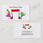 音楽子供 名刺 (正面/裏面)