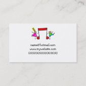 音楽子供 名刺 (裏面)