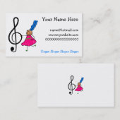音楽子供 名刺 (正面/裏面)
