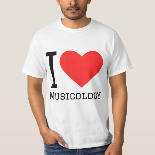 音楽学が好き Tシャツ (正面)