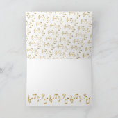 音楽学校卒業エレガント招待状 招待状 (内部)