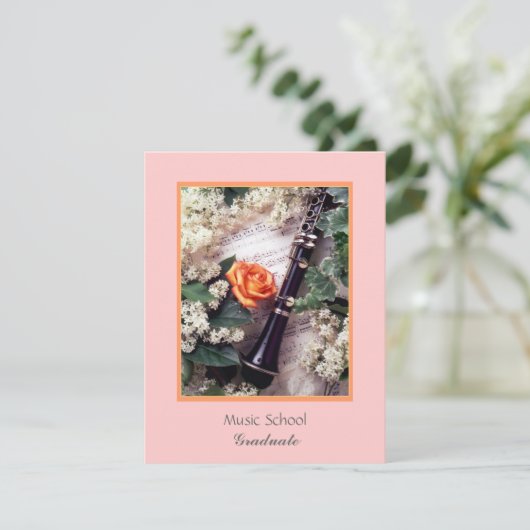 音楽学校卒業 招待状 (スタンド正面)