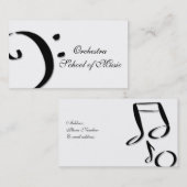 音楽学校 名刺 (正面/裏面)