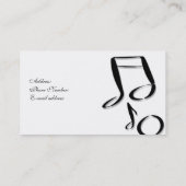 音楽学校 名刺 (裏面)