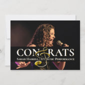 音楽学生卒業発表トレブルクレフ、 音符記号 案内状 (正面)