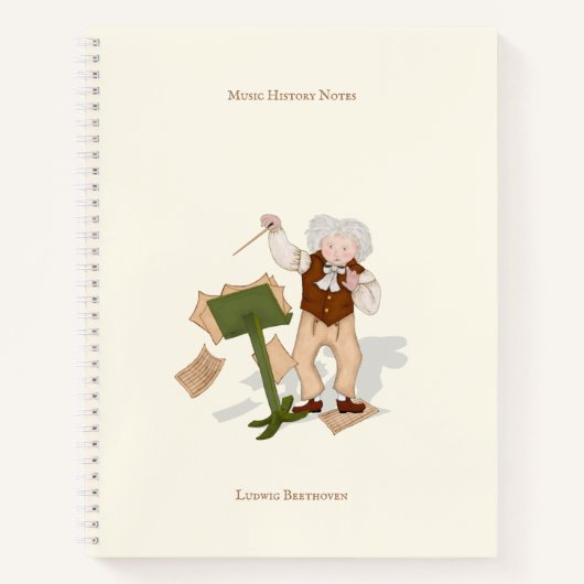 音楽学生演奏パーソナライズされた者 ノートブック (正面)