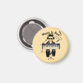 音楽実在 マグネット (正面/裏面)