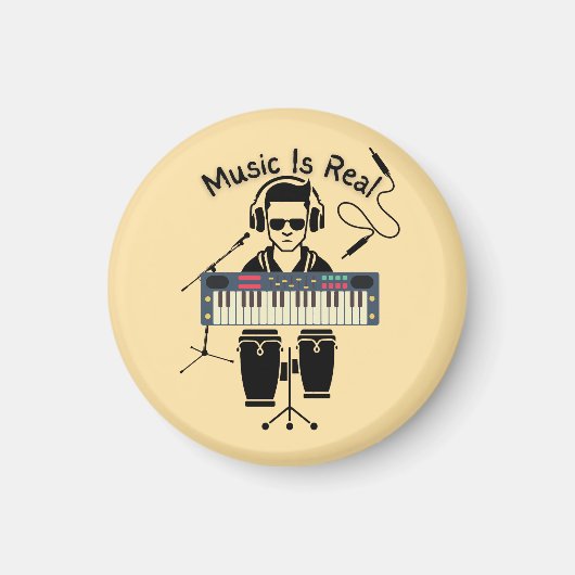 音楽実在 マグネット (正面)