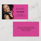 音楽実行者のエレガントな写真の名刺 名刺 (正面/裏面)