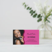 音楽実行者のエレガントな写真の名刺 名刺 (スタンド正面)