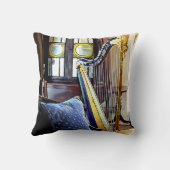 音楽室でハープ クッション (裏面)