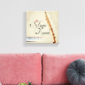 音楽室フルート キャンバスプリント (インサイチュ (リビング))