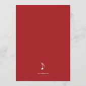 音楽専攻のグランドピアノ卒業発表 案内状 (裏面)