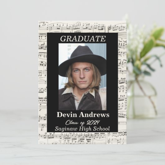 音楽専攻の卒業のお知らせです。 招待状 (スタンド正面)