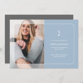 音楽専攻の卒業発表 案内状 (正面/裏面)