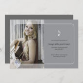 音楽専攻の卒業発表 案内状 (正面/裏面)