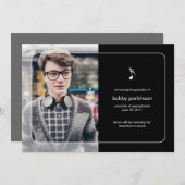 音楽専攻の卒業発表 案内状 (正面/裏面)