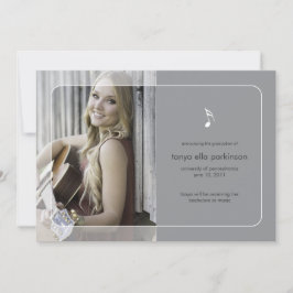 音楽専攻の卒業発表 案内状