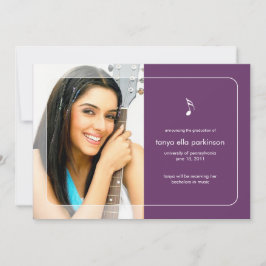 音楽専攻の卒業発表 案内状