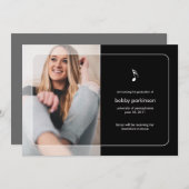 音楽専攻の卒業発表 案内状 (正面/裏面)