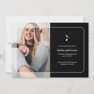 音楽専攻の卒業発表 案内状
