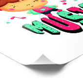 音楽小さな女の子 フォトプリント            (角)