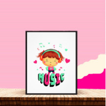 音楽小さな女の子