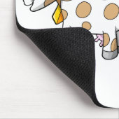 音楽屁をする牛マウスパッド マウスパッド (コーナー)