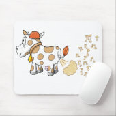 音楽屁をする牛マウスパッド マウスパッド (マウス)