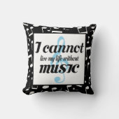 音楽常習者のミュージシャンの装飾用クッションのギフト クッション (正面)