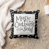 音楽引用文のフレデリックDeliusの装飾用クッションのギフト クッション (ブランケット)