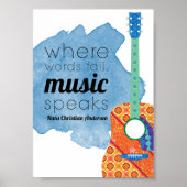 音楽引用文の単語が音楽話に失敗感動的、 ポスター (正面)