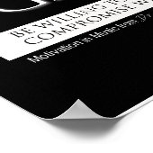 音楽引用文やる気を起こさせる – リーダーシップ引用文 ポスター (角)