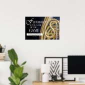 音楽引用文やる気を起こさせる – リーダーシップ引用文 ポスター (ホームオフィス)