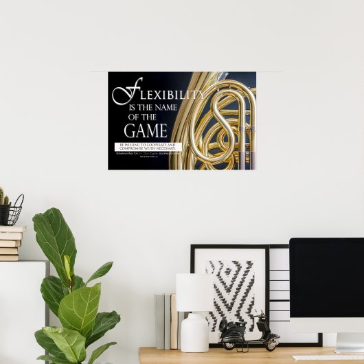 音楽引用文やる気を起こさせる – リーダーシップ引用文 ポスター (ホームオフィス)