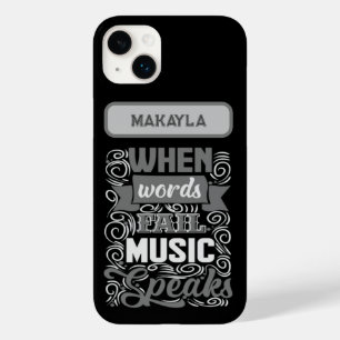 音楽引用文ギフト電話/iPadケース Case-Mate iPhone 14 Plusケース