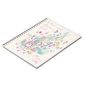 音楽引用文ノート，ソングライターのためのギフト，歌詞 ノートブック (左側)