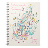 音楽引用文ノート，ソングライターのためのギフト，歌詞 ノートブック (正面)