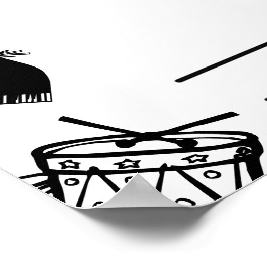 音楽引用文 ポスター (角)