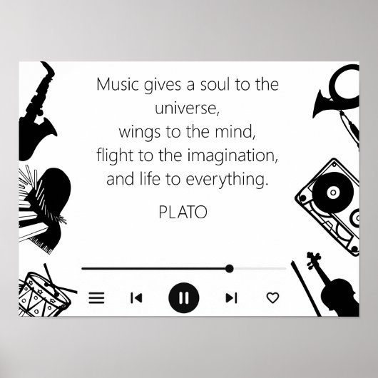 音楽引用文 ポスター (正面)