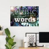 音楽引用文 ポスター (ホームオフィス)
