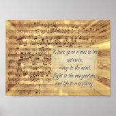 音楽引用文 ポスター (正面)