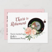 音楽引退パーティー招待状 インビテーションポストカード (正面/裏面)