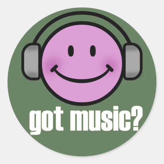 音楽得スマイル ラウンドシール (正面)