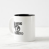 音楽惑星 ツートーンマグカップ (正面左)