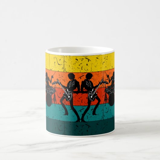音楽愛好家とコンサートファン コーヒーマグカップ (中央)