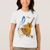 音楽愛好家のためのお祝いテーマ トライブレンドTシャツ (正面)