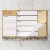 音楽愛好家のためのドードルズウィークリープランナー 子供へ ペーパーパッド (折り畳み)