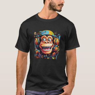音楽愛好家のサル Tシャツ